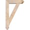 Ekena Millwork Traditional Arts and Crafts Smooth Bracket w/ Offset Brace, Douglas Fir, 5 1/2"W x 20"D x 32"H BKT0604X20X32TRA03SDF - alternate 3